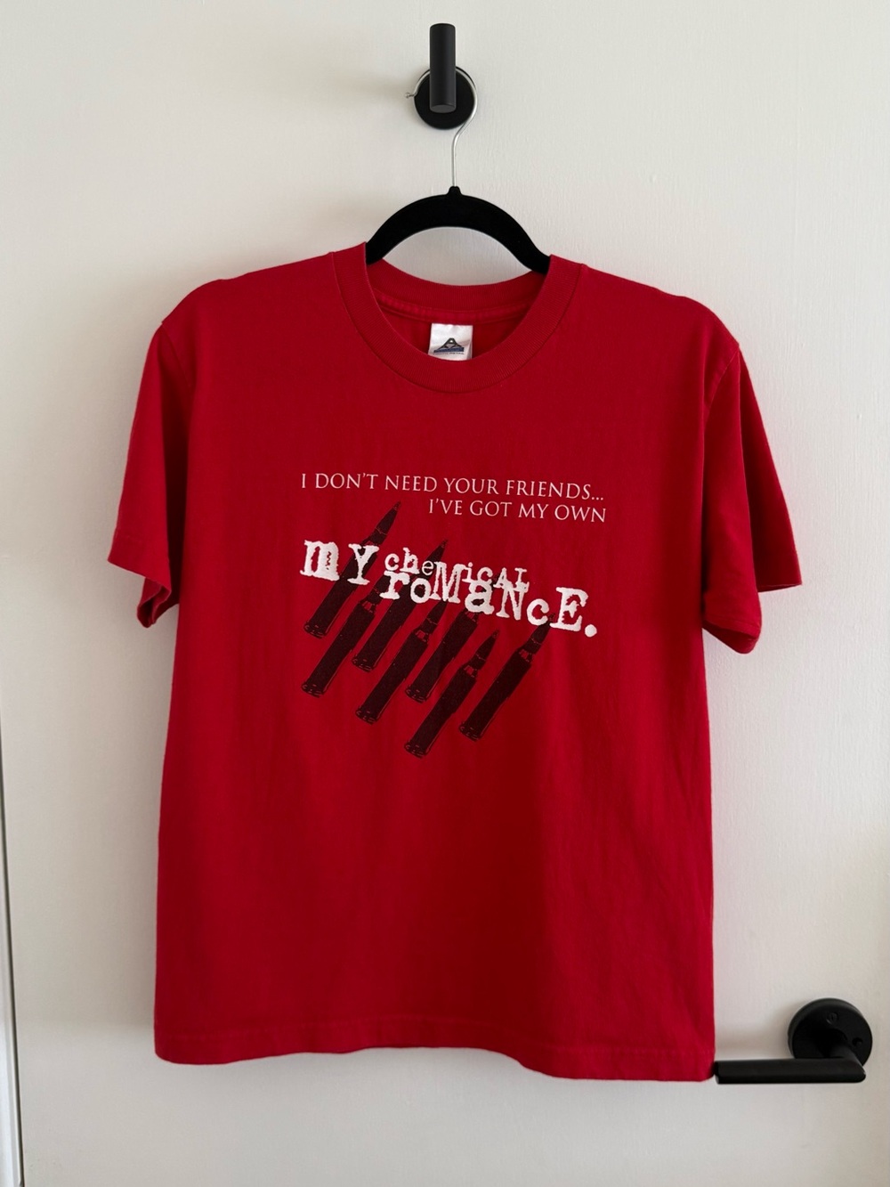 Rare Vintage My Chemical Romance MCR 2005 Hot Topic Red Bullets T-Shirt